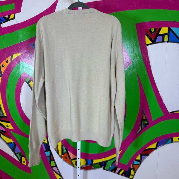 Par Four Sportswear, Vintage Cream V-Neck Sweater. Size 2XL. Excellent cond! - Picture 6 of 6